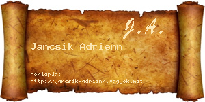 Jancsik Adrienn névjegykártya